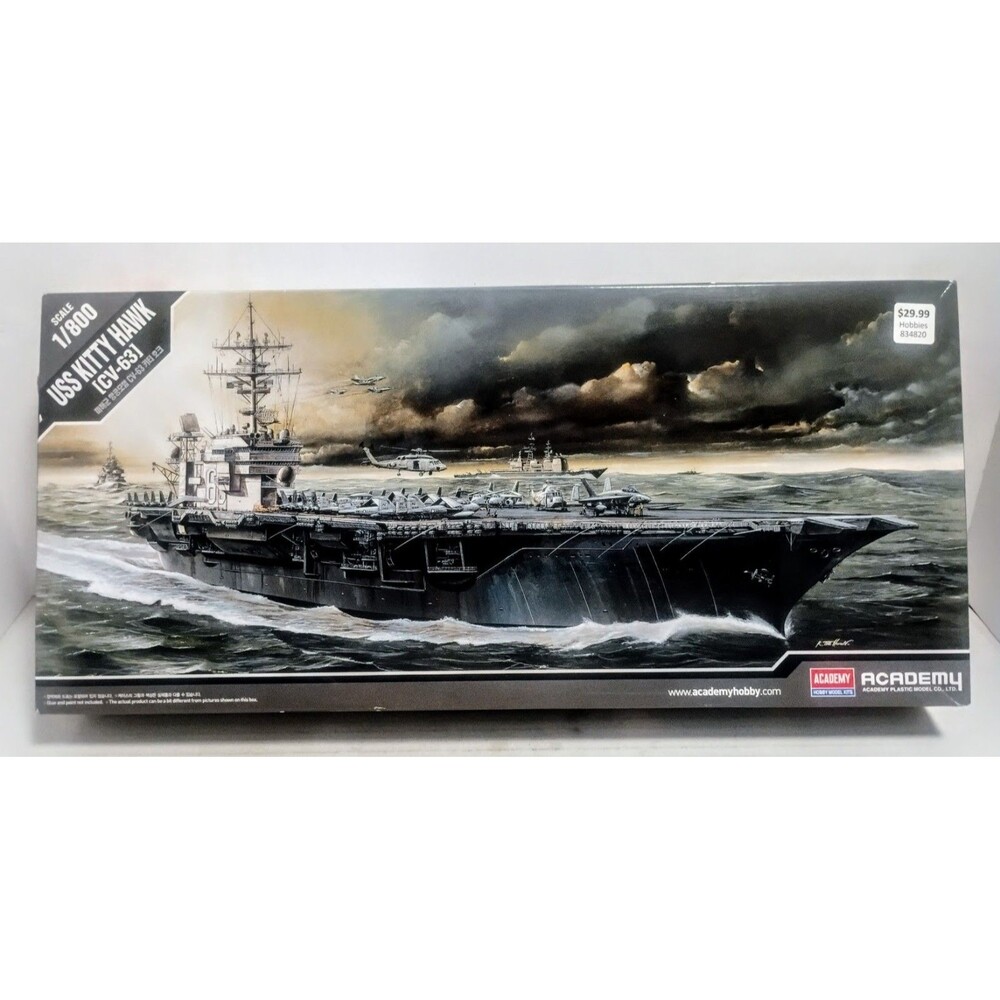 ACADEMY HOBBY MODEL KITS USS KITTY HAWK 1/800 SCALE CV-63 NEW OPEN BOX